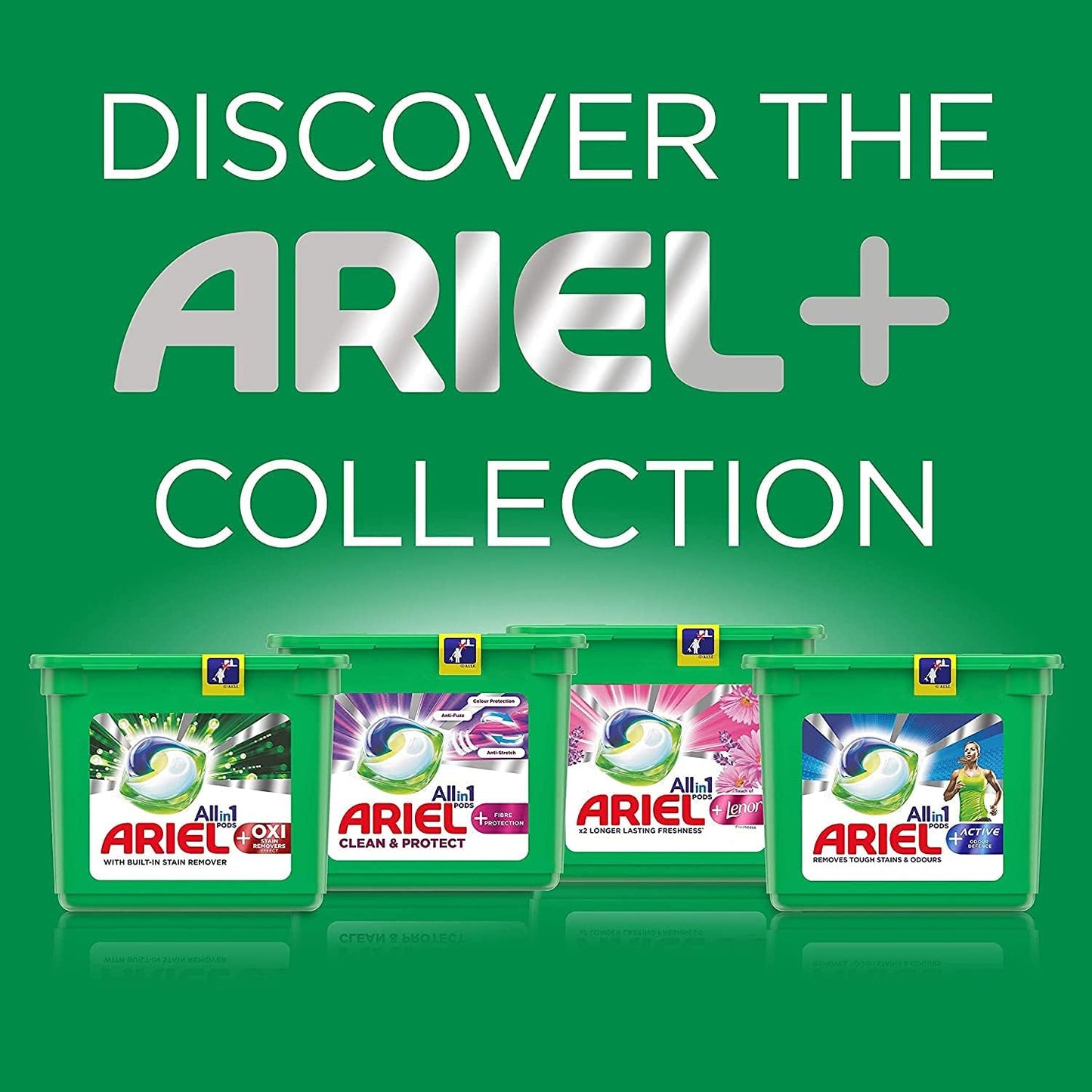 Ariel All-in-1 Waschmittel PODS™ - Strahlende Sauberkeit mit jedem Waschgang™