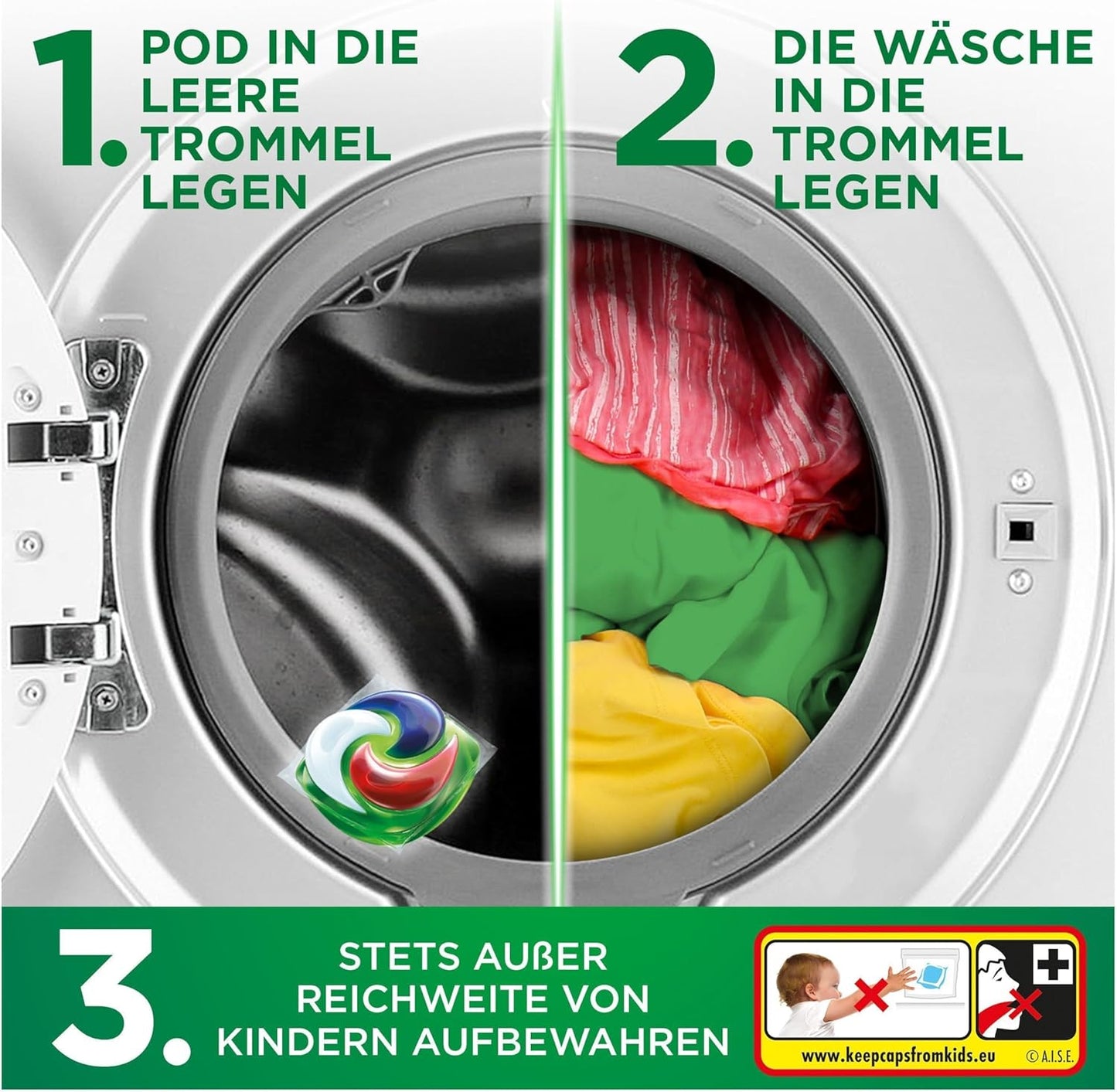 Ariel All-in-1 Pods 50 Stück – Universal+