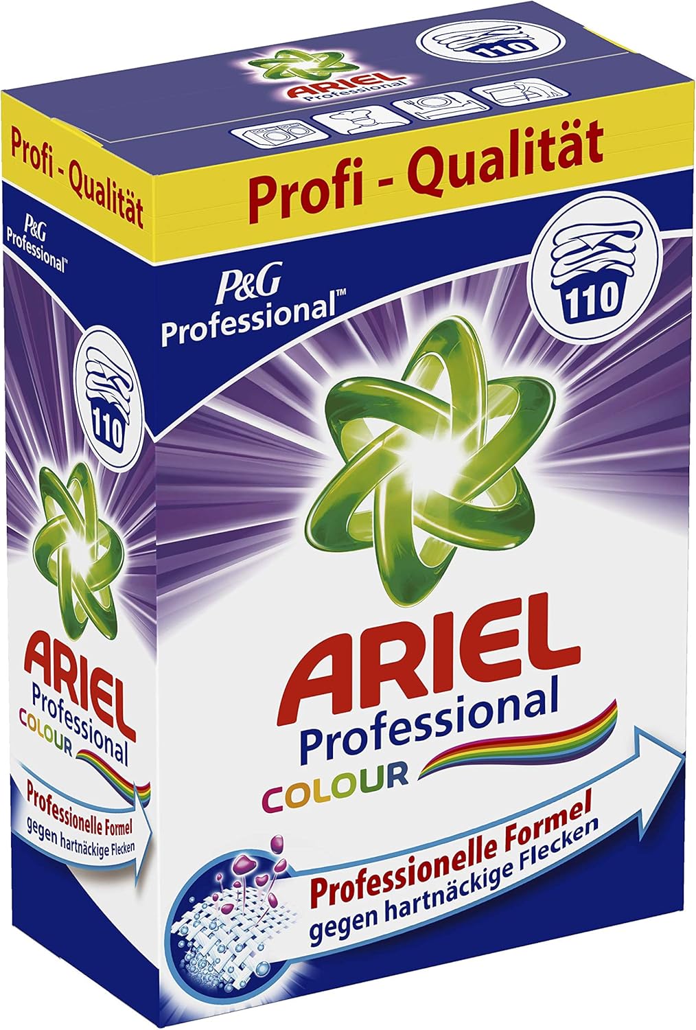 Ariel Professional Vollwaschmittel, Farbwaschmittel, 7,15 kg, 110 Waschgänge