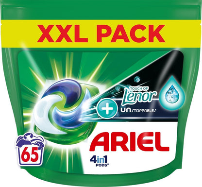 Ariel 4-in-1 Pods + Lenor Touch 130 Stück – Vorteilspackung