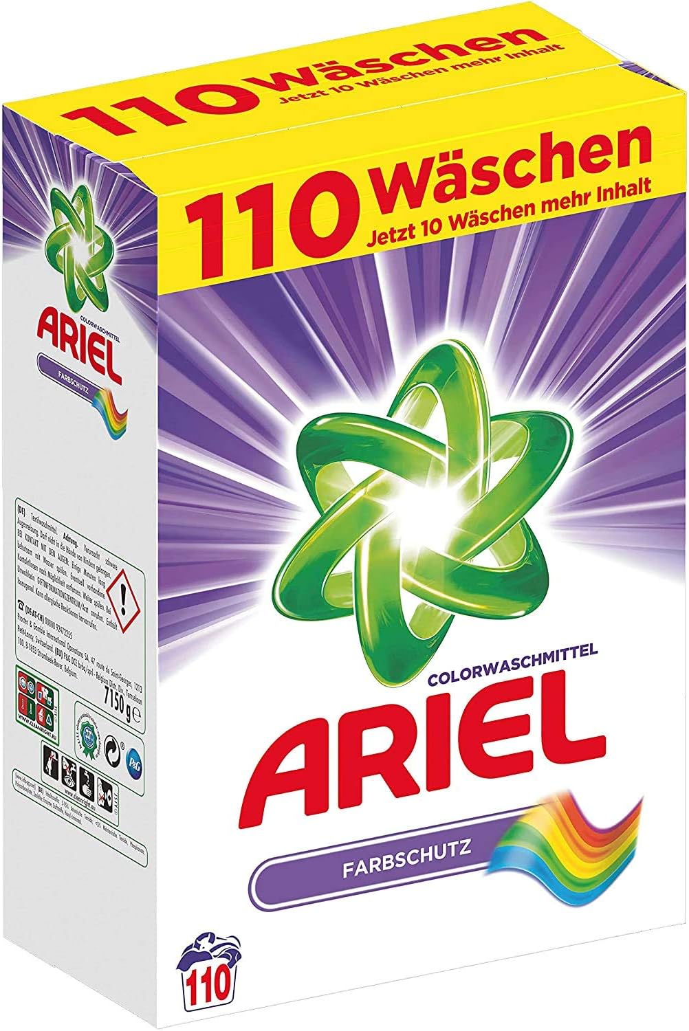 Ariel Waschmittel für Buntwäsche, Waschpulver mit Farbschutz 8001841533902 110