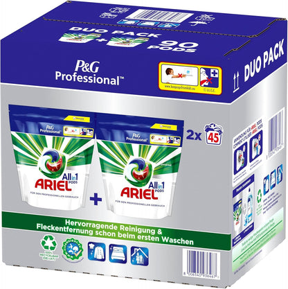Ariel Professional All-in-1 Pods 90 Stück (2x45) – Normalwaschmittel