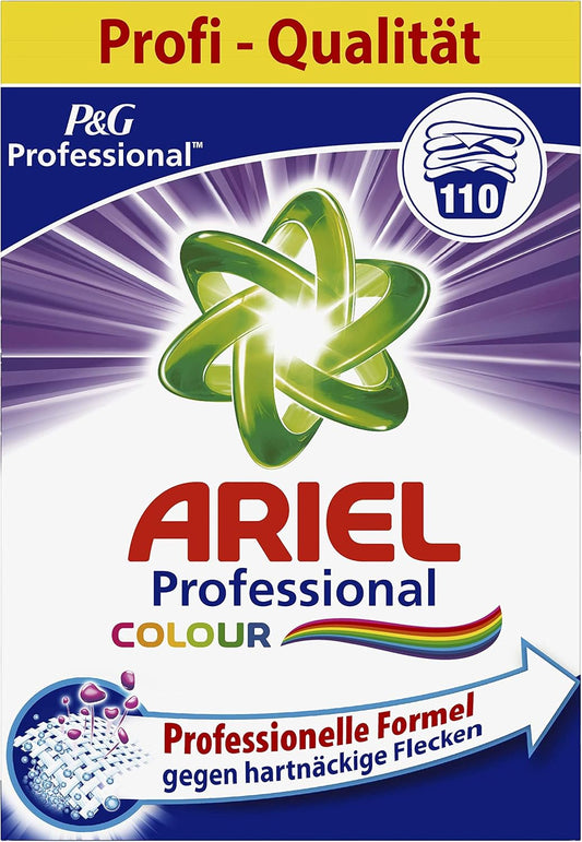 Ariel Professional Vollwaschmittel, Farbwaschmittel, 7,15 kg, 110 Waschgänge