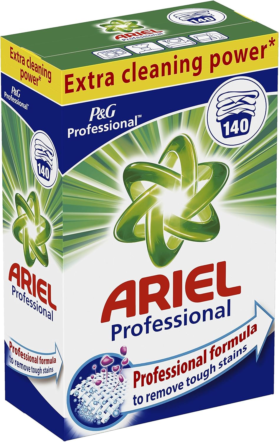 Ariel Professionelles Waschmittel für Vollwaschmittel, 9,1 kg, einzeln verpackt (1 x 140 Waschgänge)