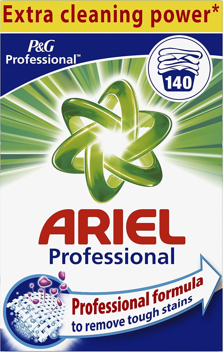 Ariel Professionelles Waschmittel für Vollwaschmittel, 9,1 kg, einzeln verpackt (1 x 140 Waschgänge)