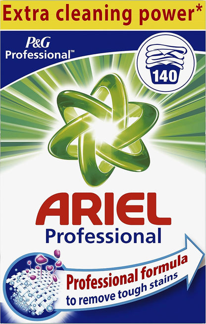 Ariel Professionelles Waschmittel für Vollwaschmittel, 9,1 kg, einzeln verpackt (1 x 140 Waschgänge)