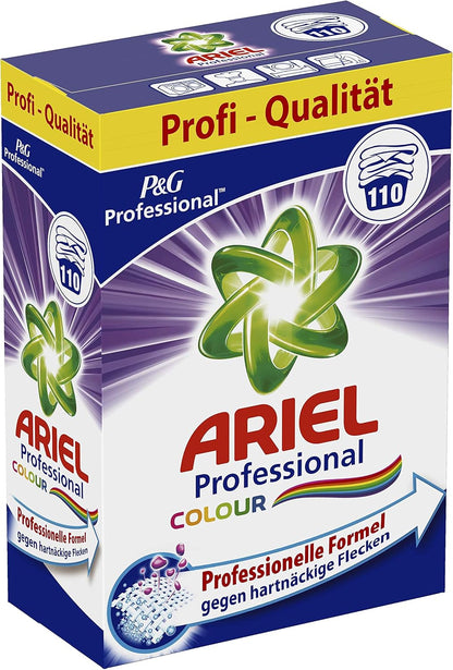 Ariel Professional Vollwaschmittel, Farbwaschmittel, 7,15 kg, 110 Waschgänge